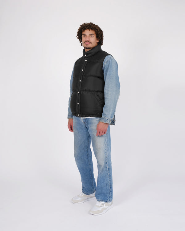 Crescent Down Works Down Italian Vest | Streakfree Nylon | Black
