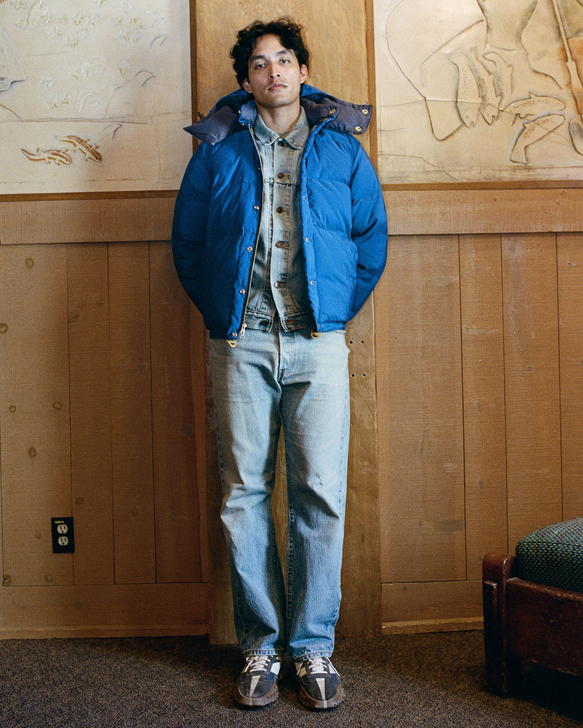 Down Sweater - Titan Blue