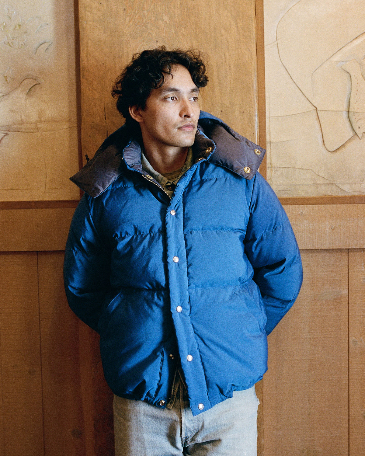 Down Sweater - Titan Blue