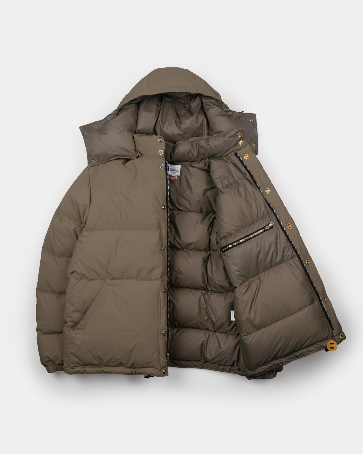 Down Sweater - Recycled Ripstop - Brown