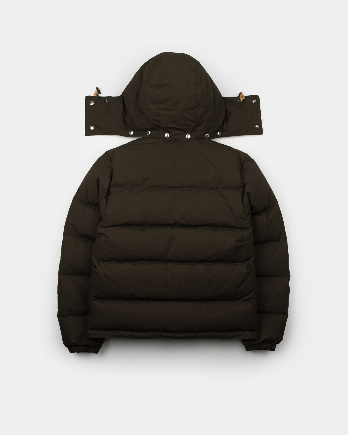 Down Sweater - Dry Wax Cotton - Vintage Black (Dark Brown)