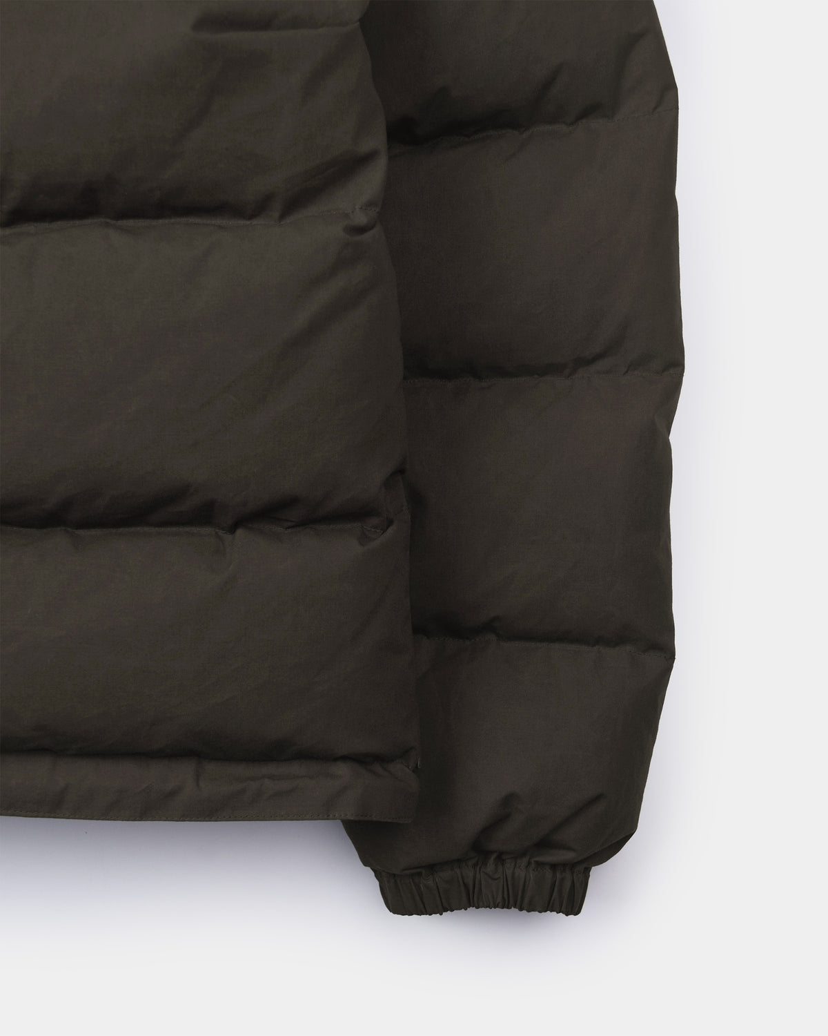 Down Sweater - Dry Wax Cotton - Vintage Black (Dark Brown)