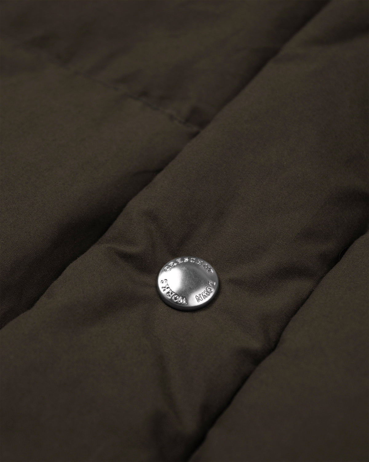 Down Sweater - Dry Wax Cotton - Vintage Black (Dark Brown)