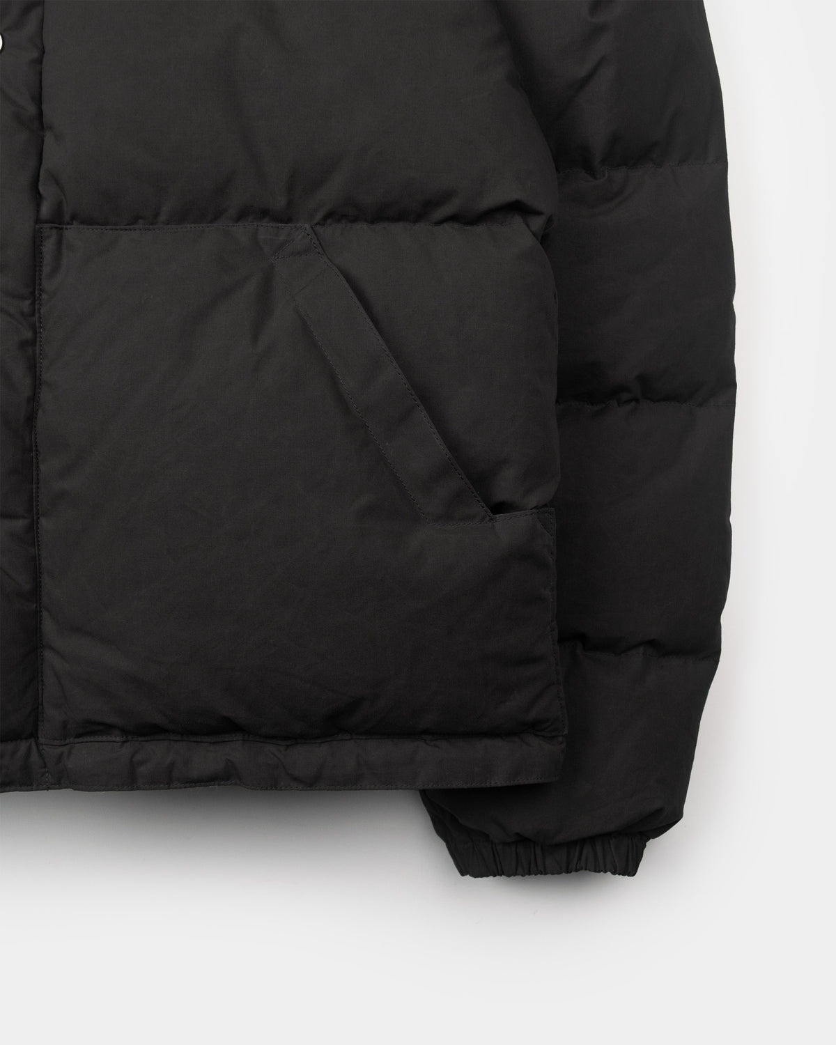 Down Sweater - Dry Wax Cotton - Vintage Black