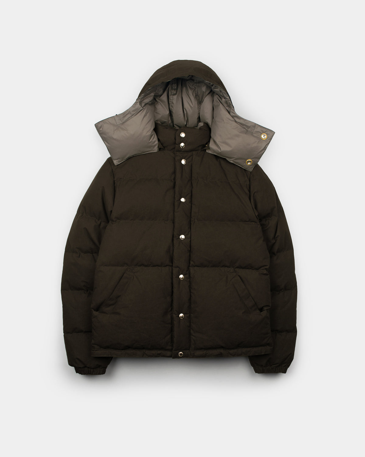 Down Sweater - Dry Wax Cotton - Vintage Black (Dark Brown)