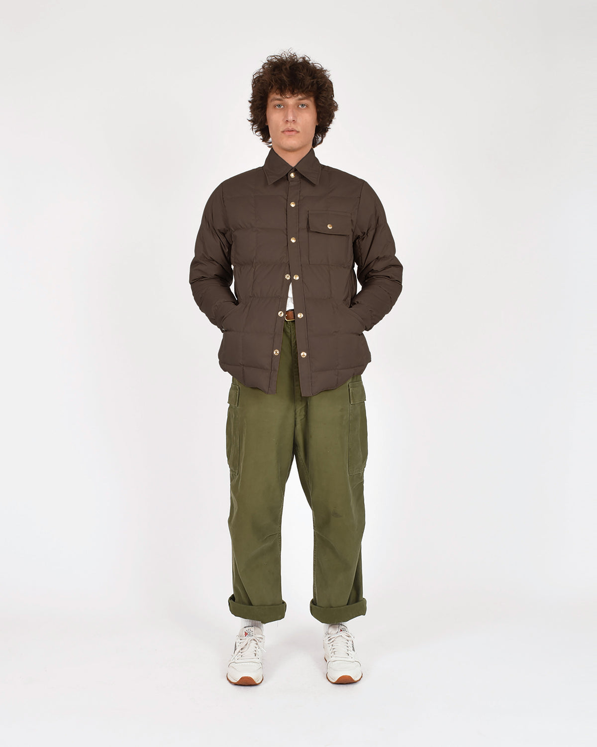 Down Shirt - Brown