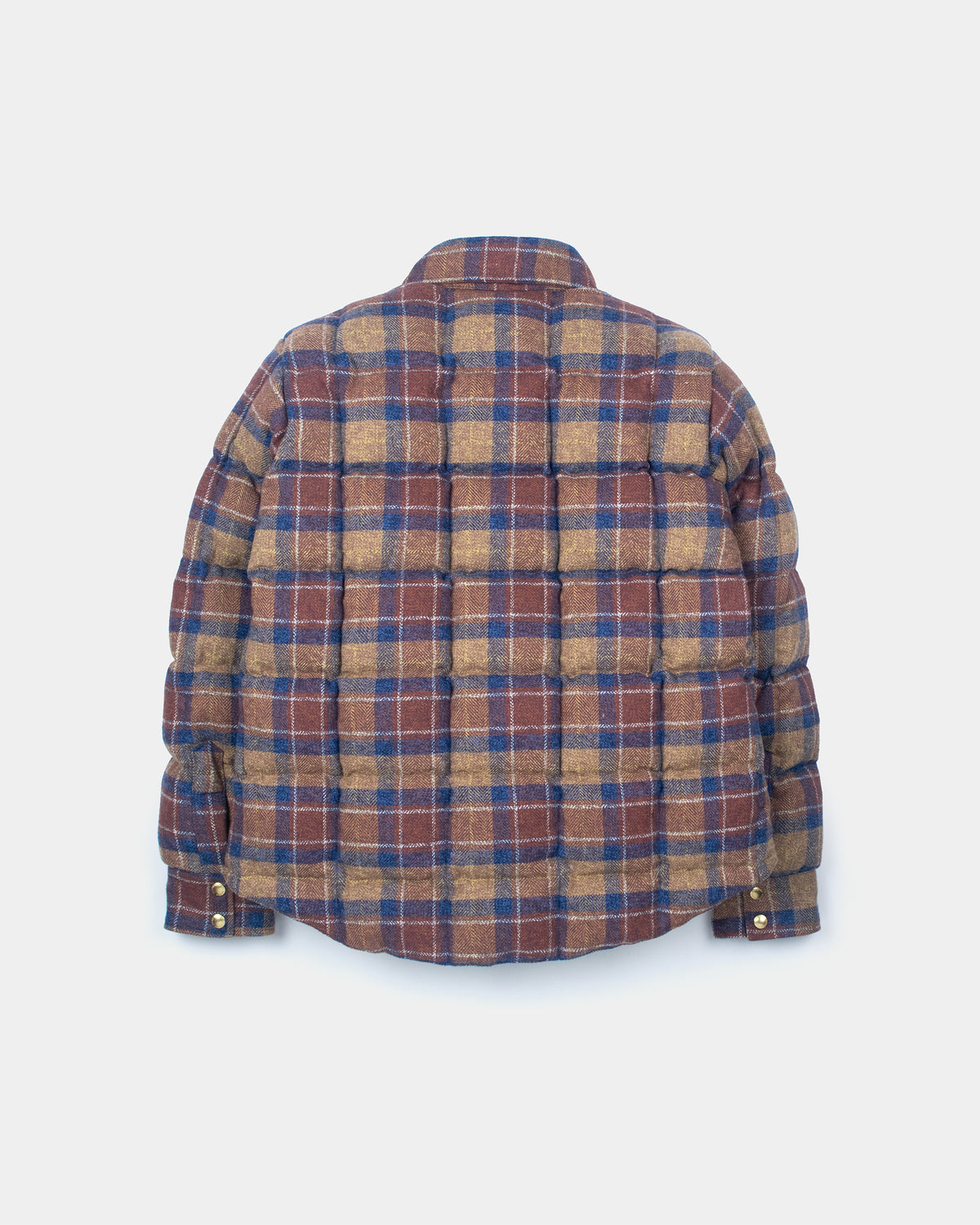 Down Shirt – Cotton Flannel - Brownstone Blue Plaid