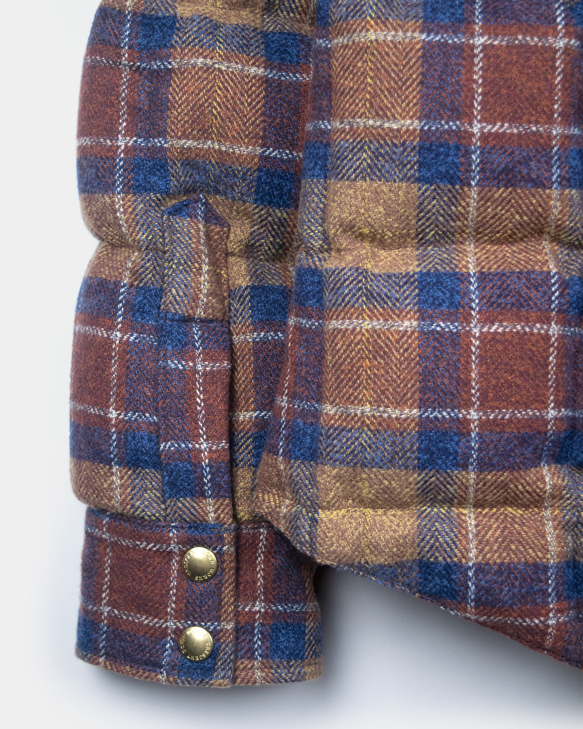 Down Shirt – Cotton Flannel - Brownstone Blue Plaid