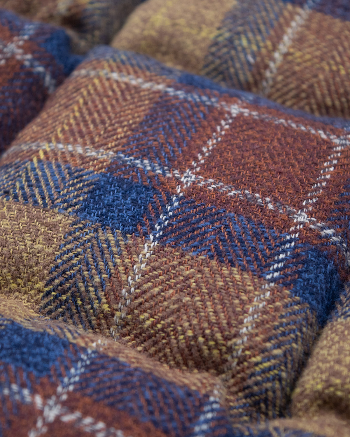 Down Shirt – Cotton Flannel - Brownstone Blue Plaid