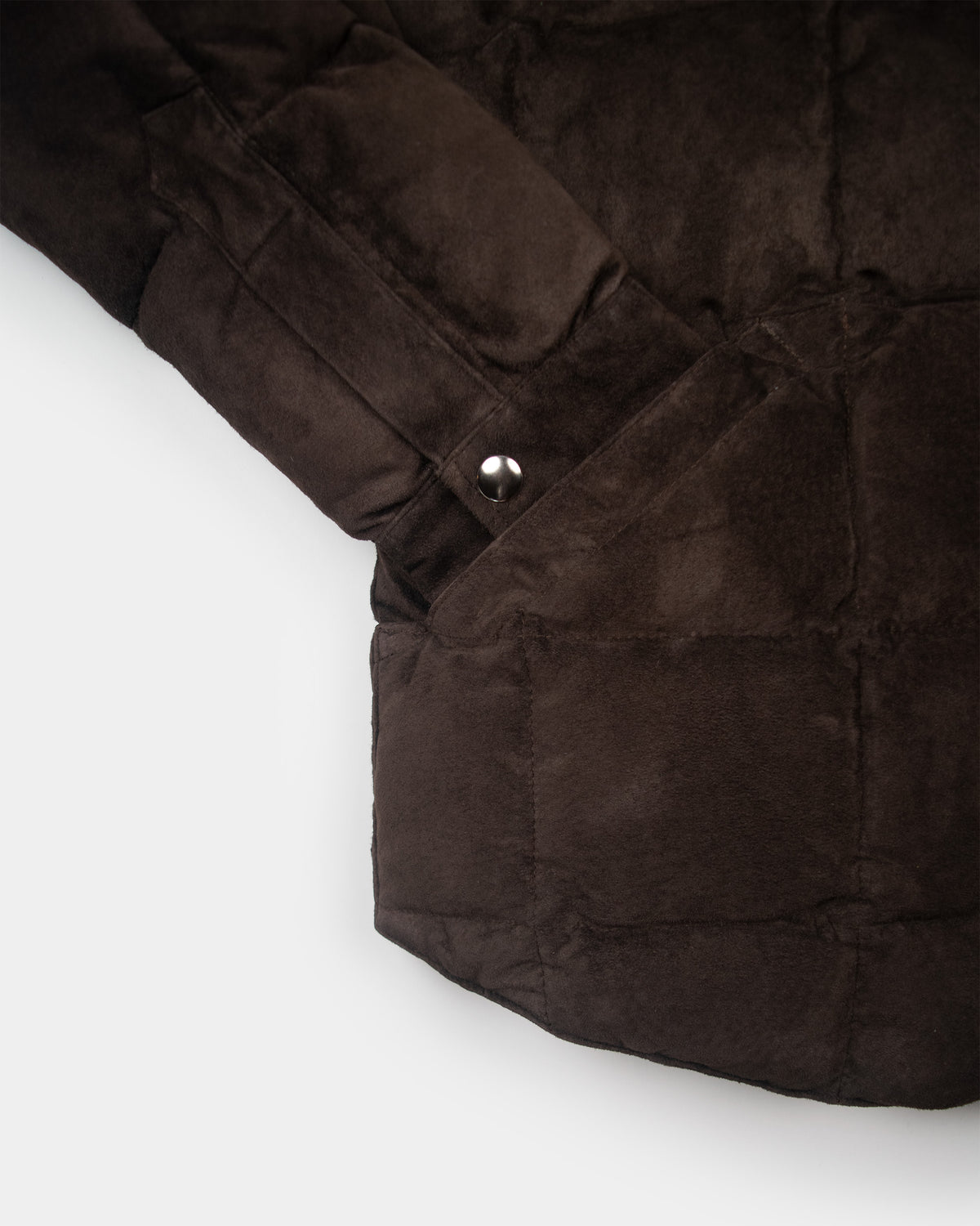 Down Shirt - Suede - Espresso Brown (Pre-Order)