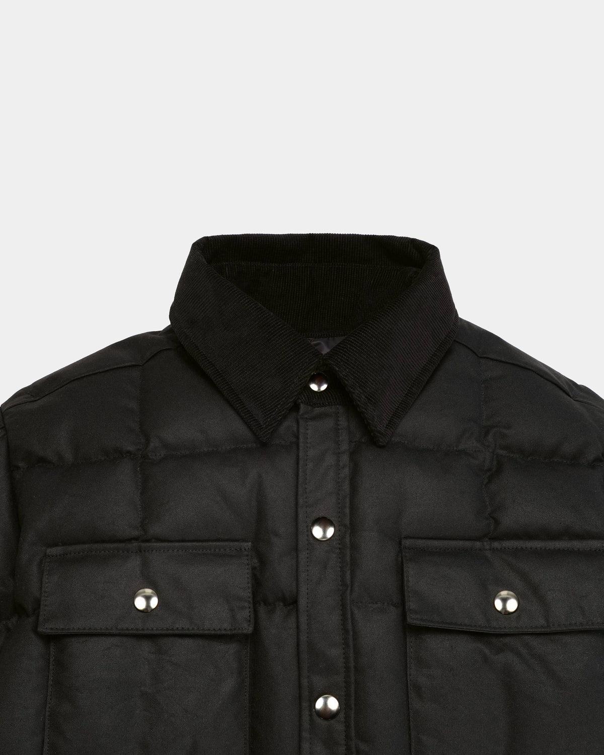 Down Shirt – Waxed Cotton - Black