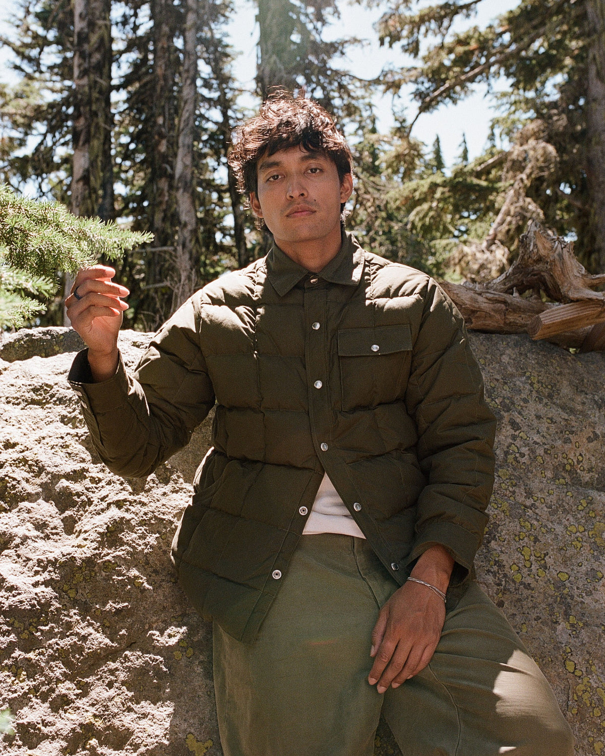 Down Shirt - Dry Wax Cotton - Douglas Green