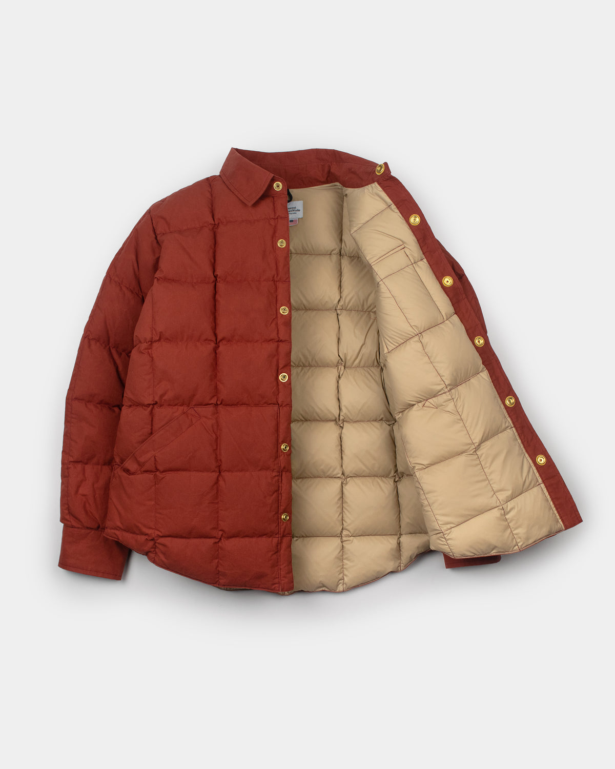 Down Shirt - Dry Wax Cotton - Paddington Red