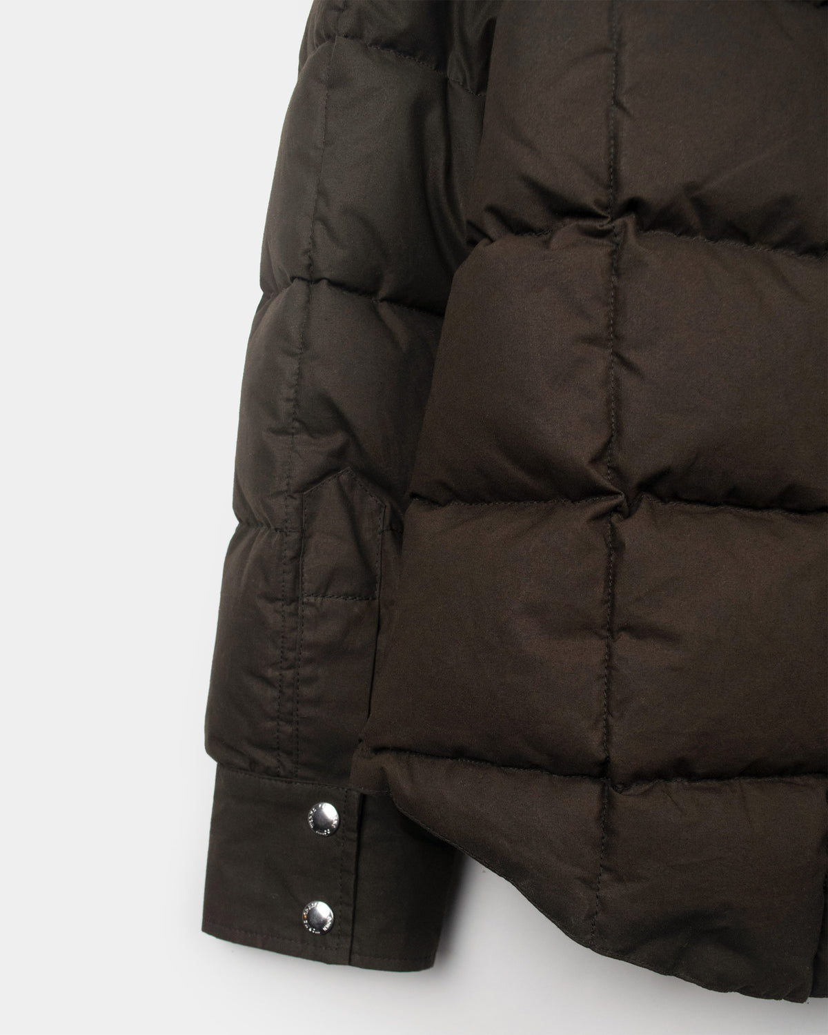 Down Shirt - Dry Wax Cotton - Vintage Black (Dark Brown)