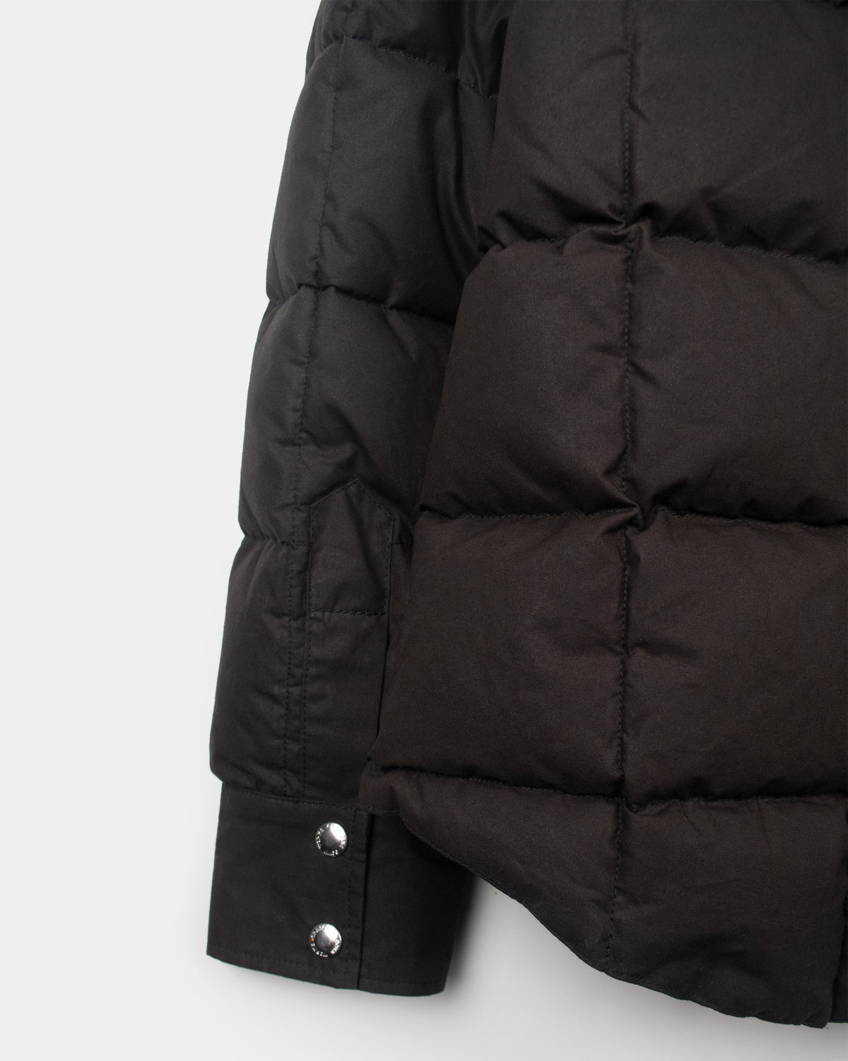 Down Shirt - Dry Wax Cotton - Vintage Black (Dark Brown)