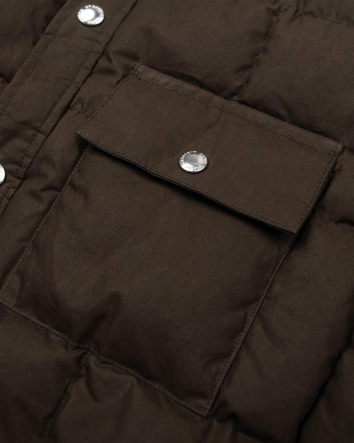 Down Shirt - Dry Wax Cotton - Vintage Black (Dark Brown)