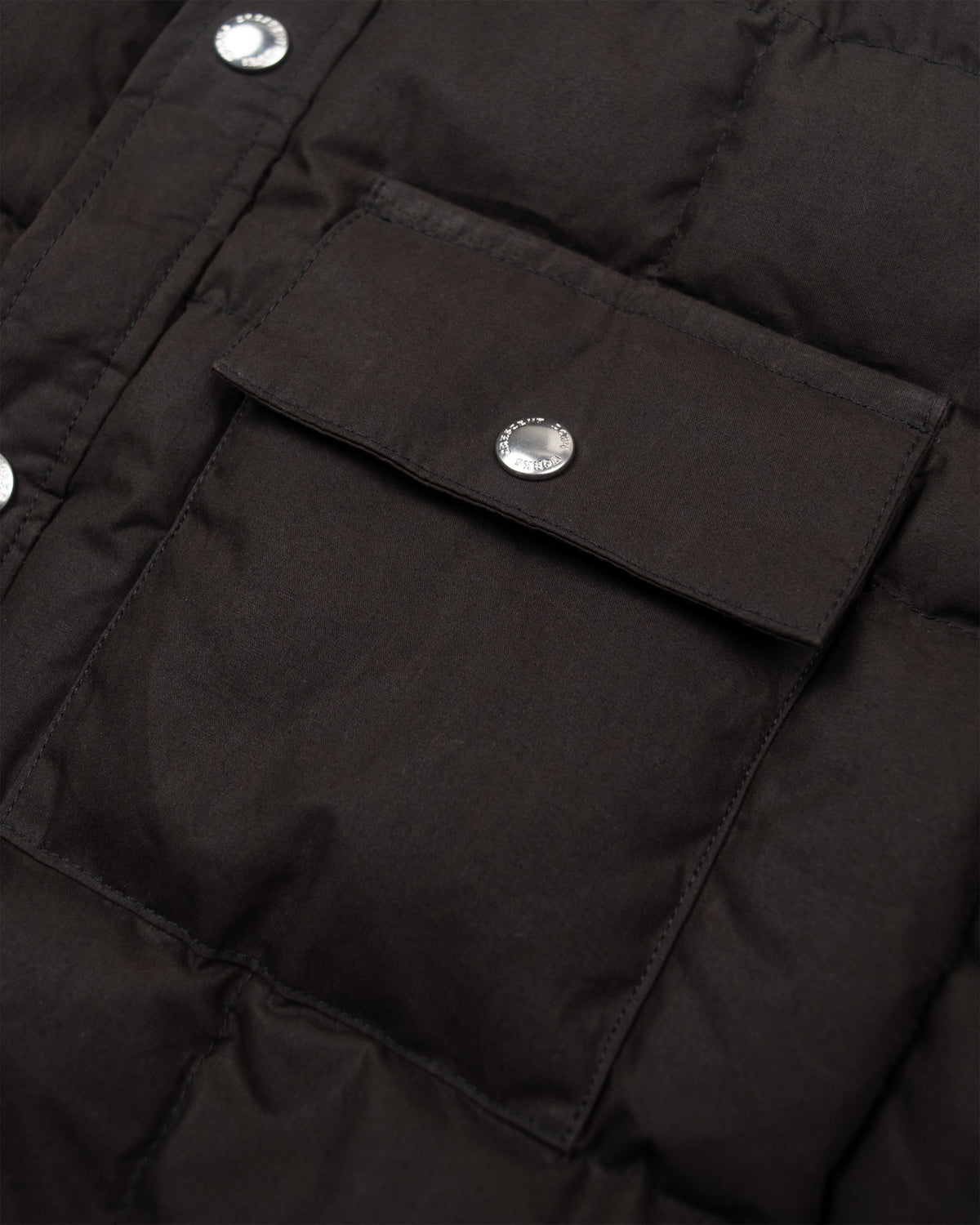 Down Shirt - Dry Wax Cotton - Vintage Black (Dark Brown)