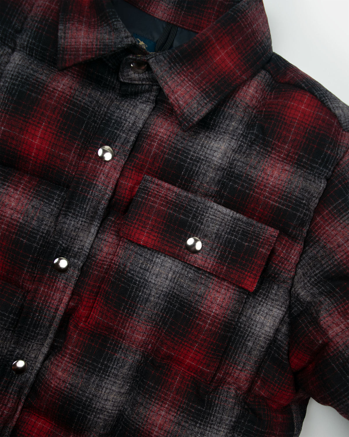 Down Shirt – Pendleton Wool Plaid - Red Ombre