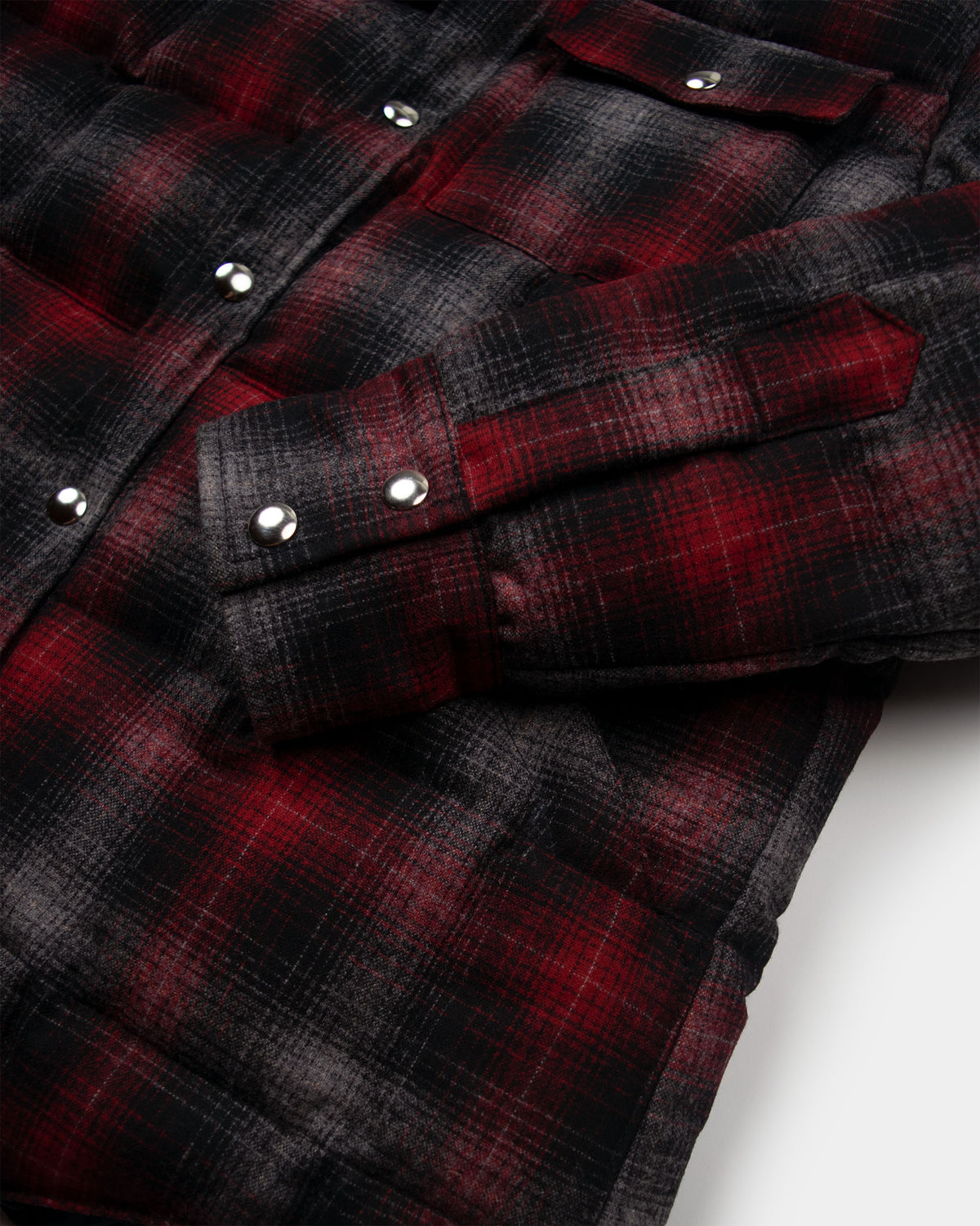 Down Shirt – Pendleton Wool Plaid - Red Ombre