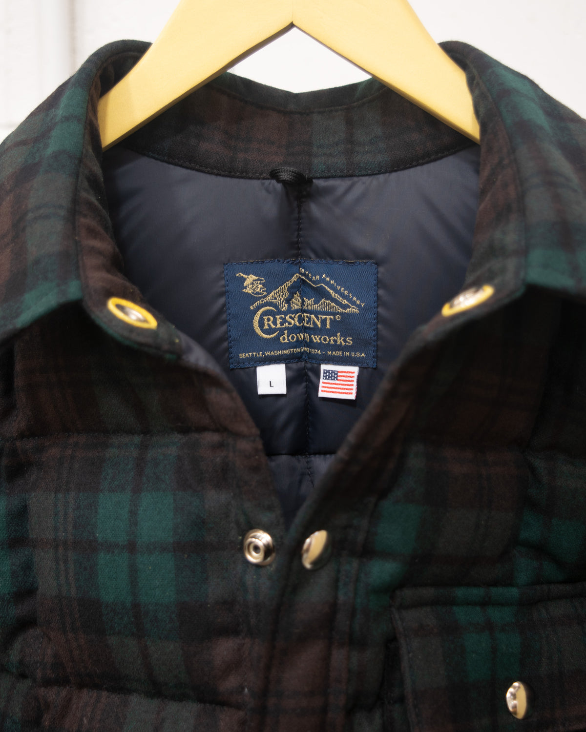 Sample Series | Down Shirt | Wool Plaid Black Watch