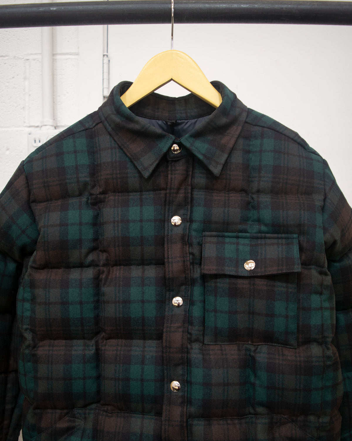 Sample Series | Down Shirt | Wool Plaid Black Watch