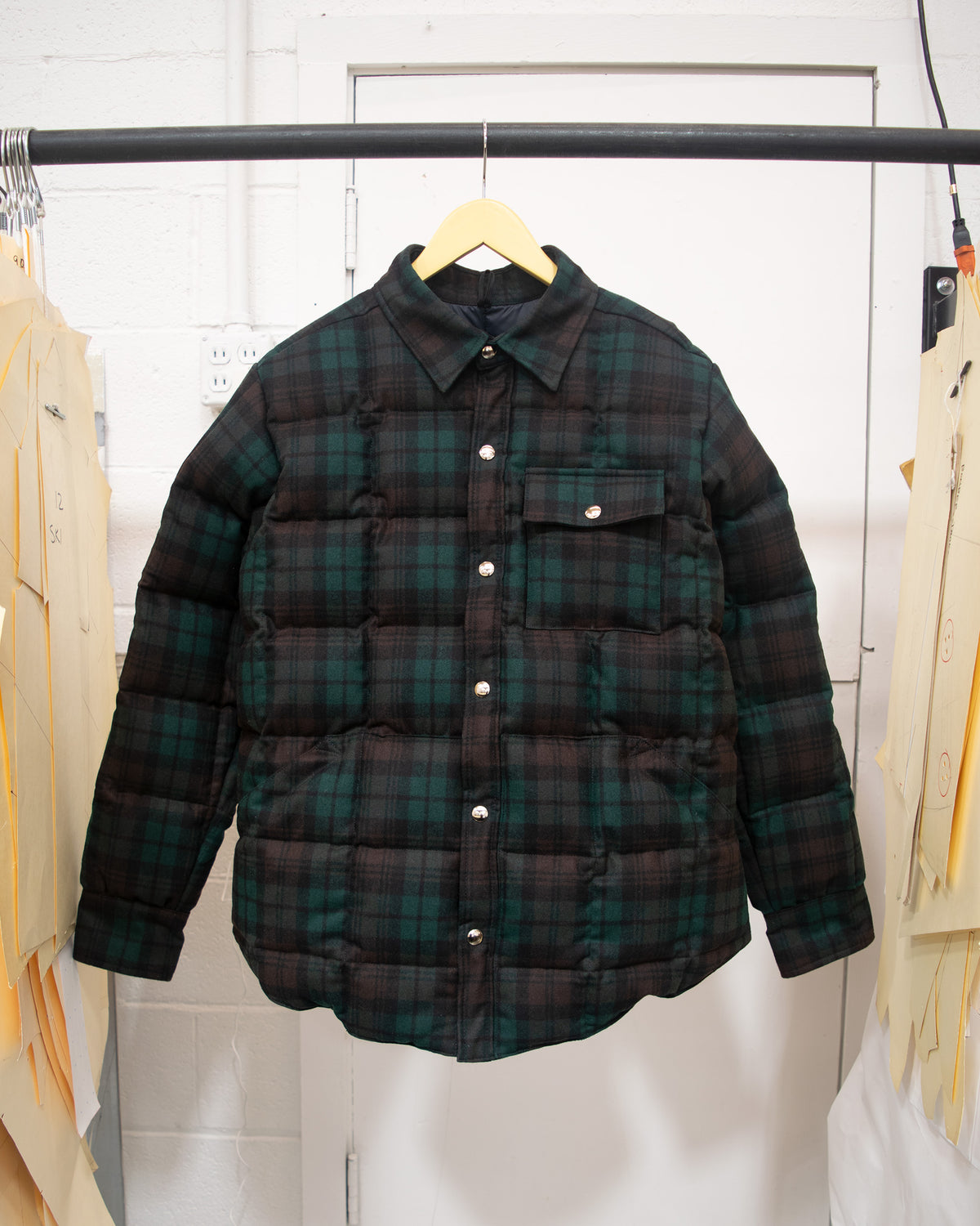 Sample Series | Down Shirt | Wool Plaid Black Watch