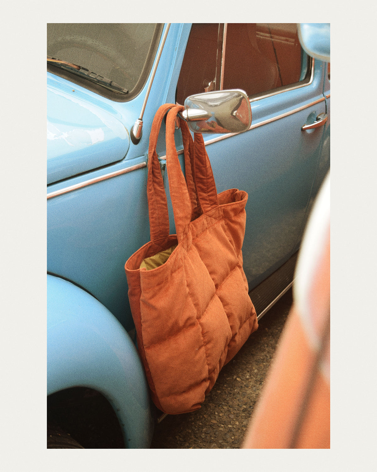 Down Tote - Corduroy - Burnt Orange