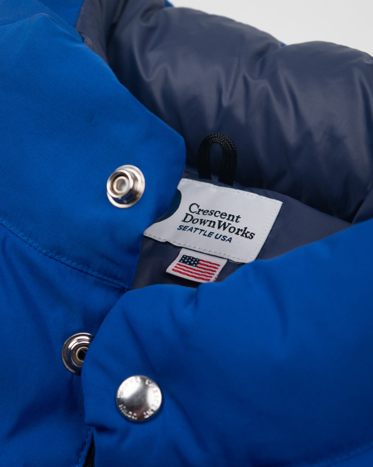 Down Italian Vest - Titan Blue