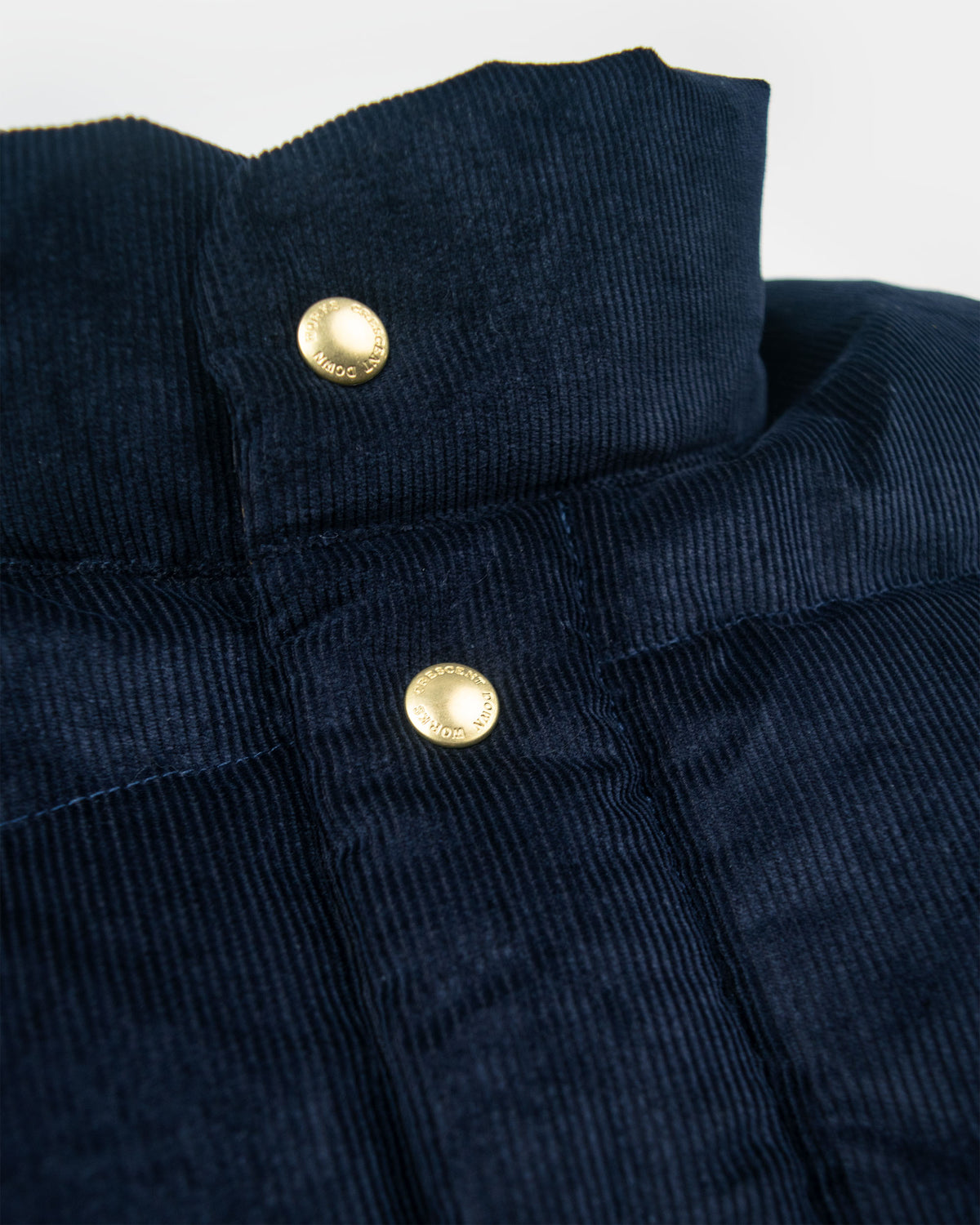 Down Italian Vest - Corduroy - Navy