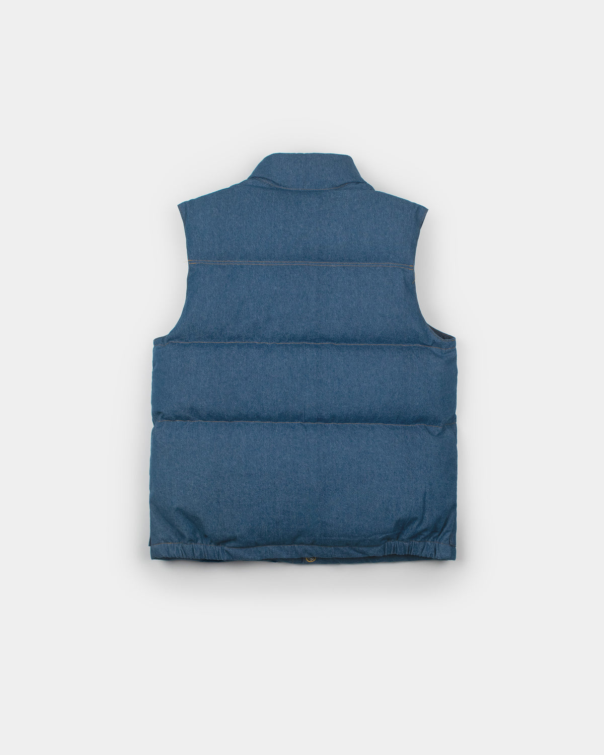 Down Italian Vest - Denim - Indigo Light Wash