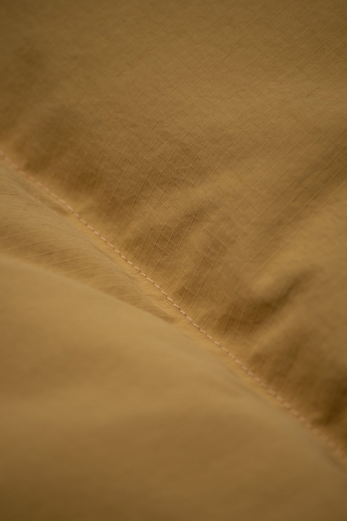 Down Italian Vest - Recycled Ripstop - Mustard