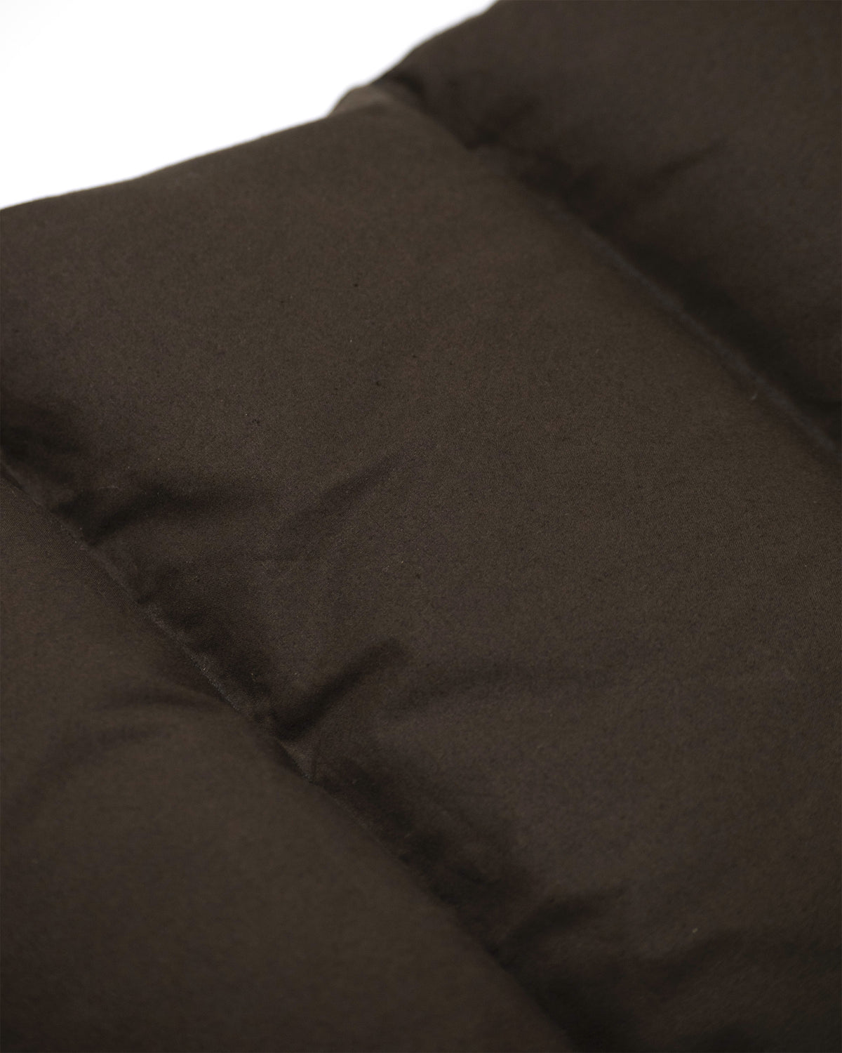 Down Italian Vest - Dry Wax Cotton - Vintage Black (Dark Brown)