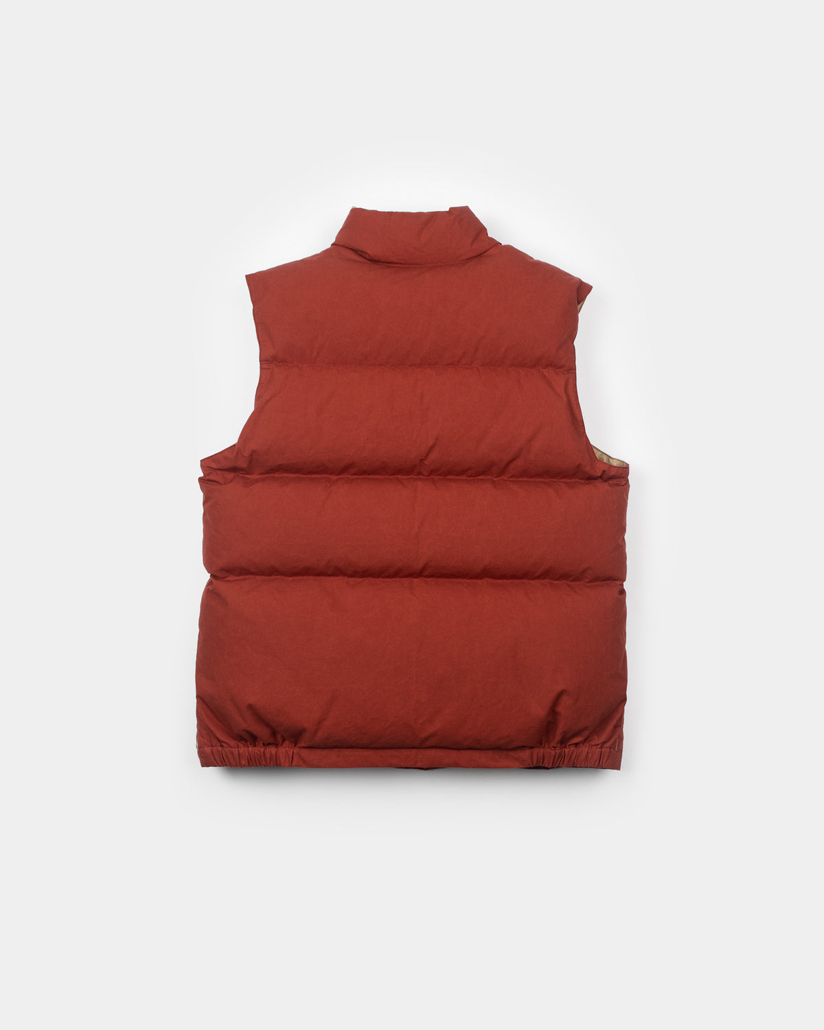 Down Italian Vest - Dry Wax Cotton - Paddington Red