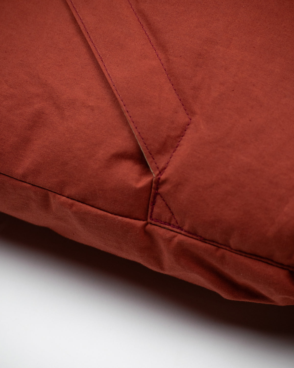 Down Italian Vest - Dry Wax Cotton - Paddington Red