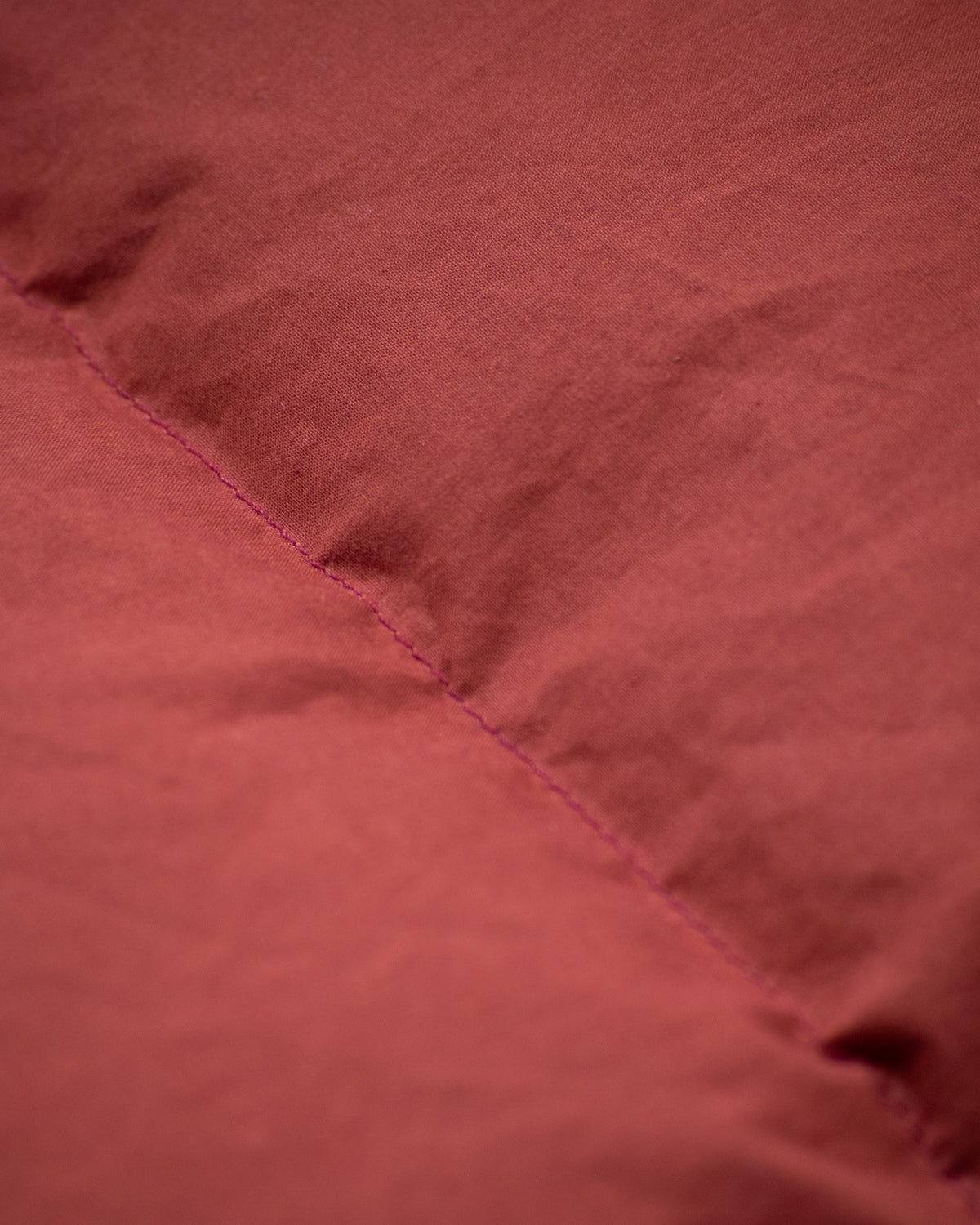 Down Italian Vest - Dry Wax Cotton - Paddington Red