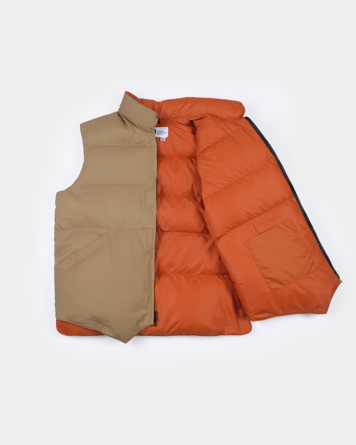 North by Northwest Vest - Tan &amp; Rust