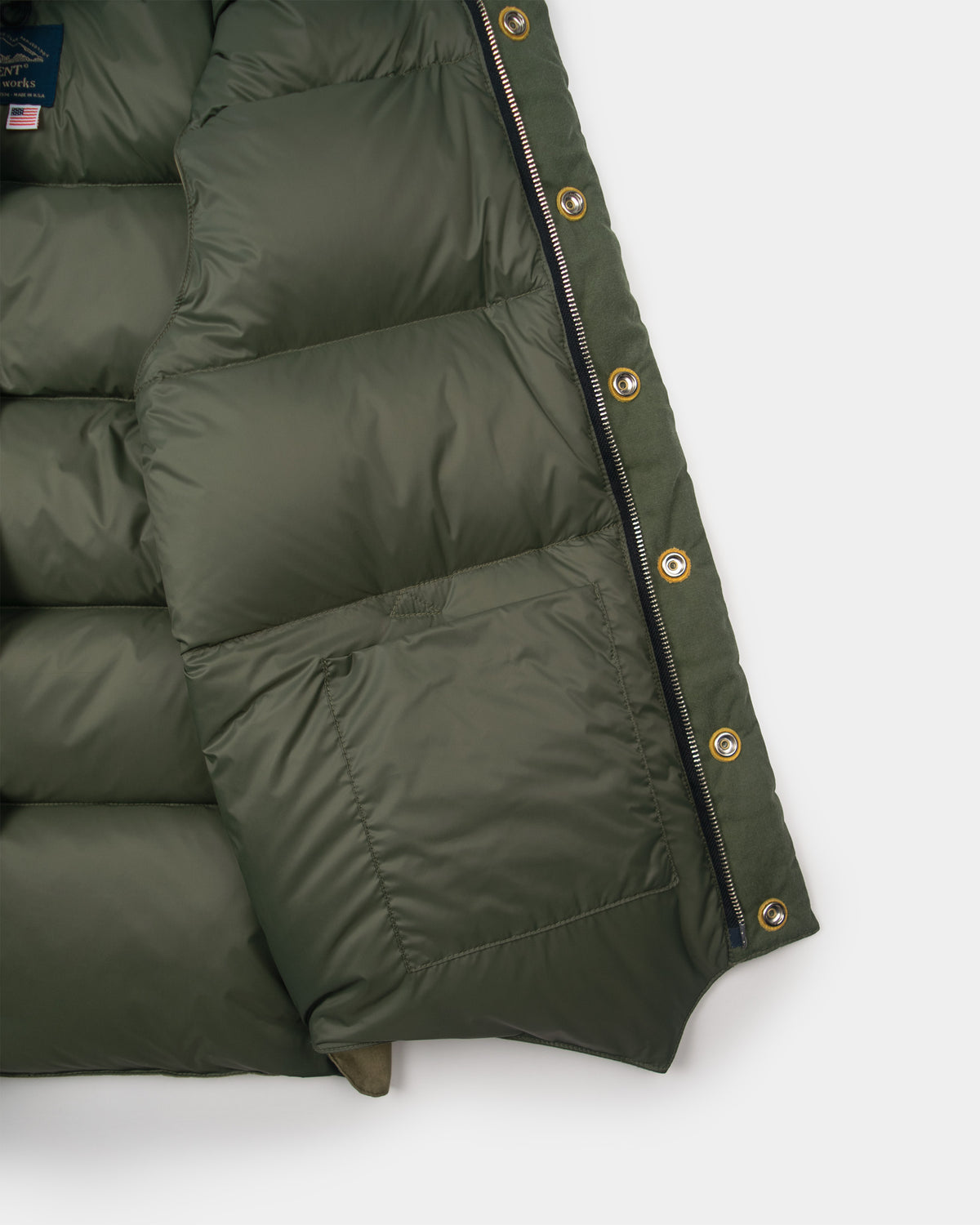 North by Northwest Vest - Army Surplus &amp; Corduroy - Patchwork Olive