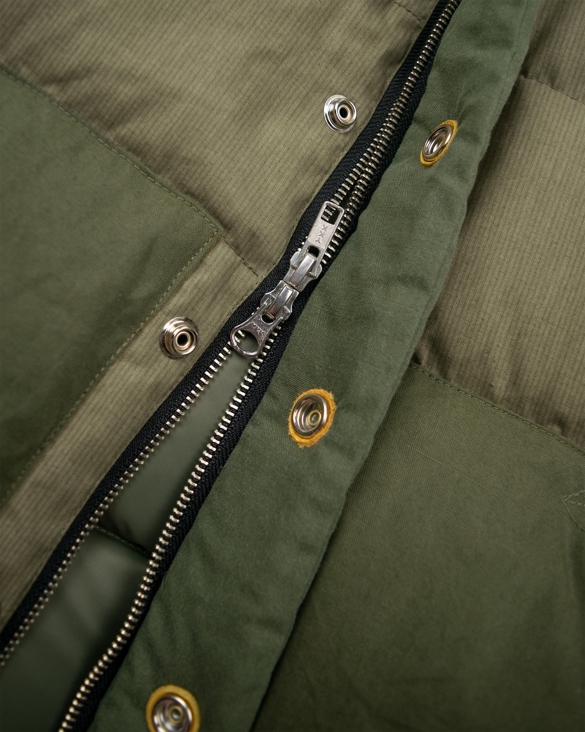 North by Northwest Vest - Army Surplus &amp; Corduroy - Patchwork Olive