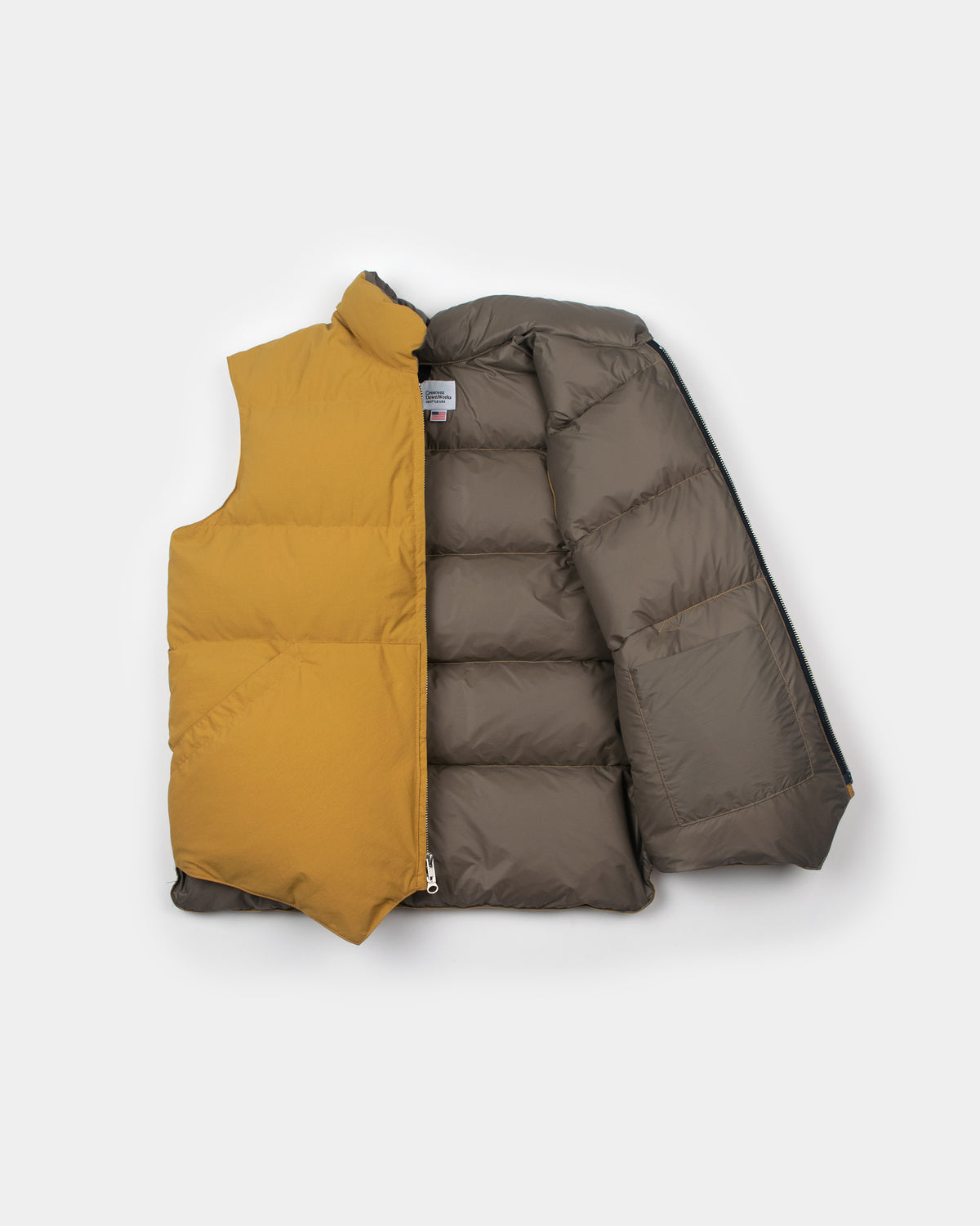North by Northwest Vest - Recycled Ripstop - Mustard