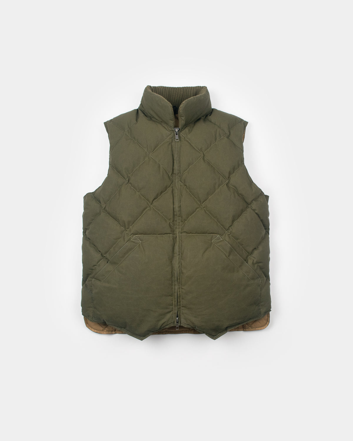 NxNW Diagonal Quilted Vest - Dry Wax Cotton - Douglas