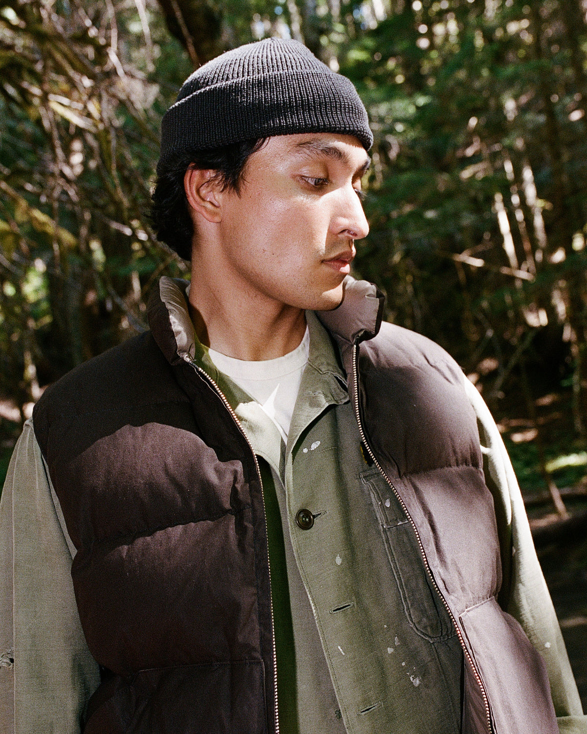 North by Northwest Vest - Dry Wax Cotton - Vintage Black