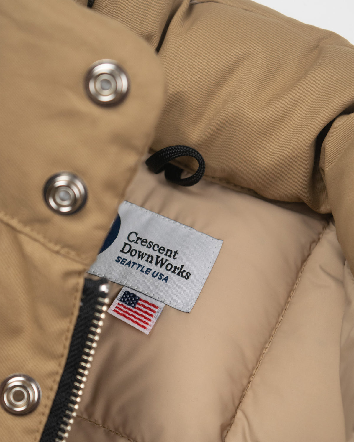 Avventura Down Parka - 60/40 Cotton Nylon - Tan