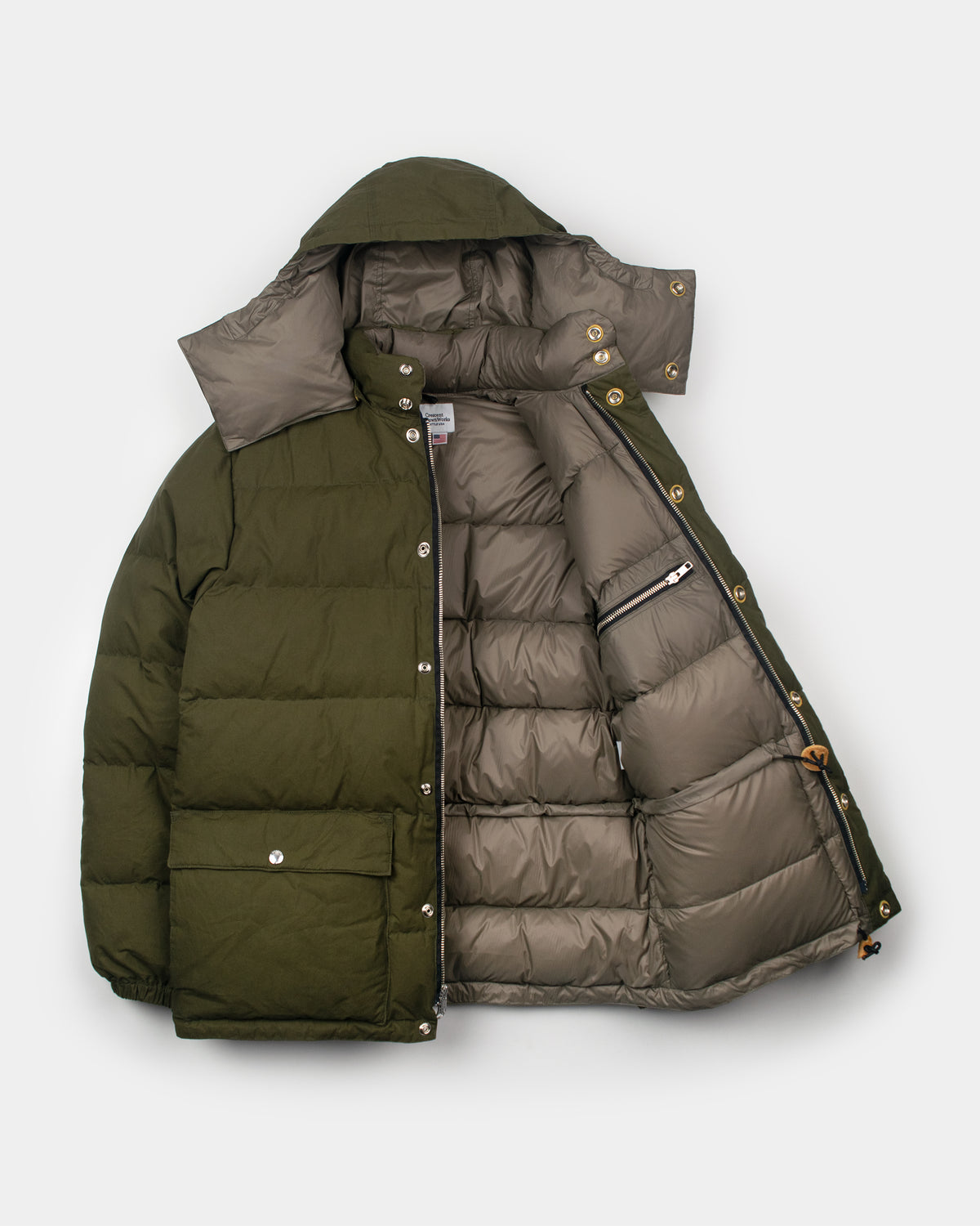 Classico Down Parka - Dry Waxed Cotton - Douglas Green