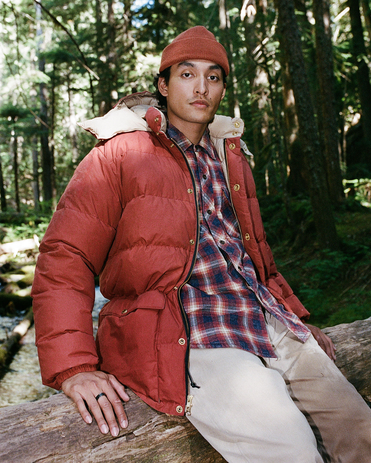 Classico Down Parka - Dry Waxed Cotton - Paddington Red
