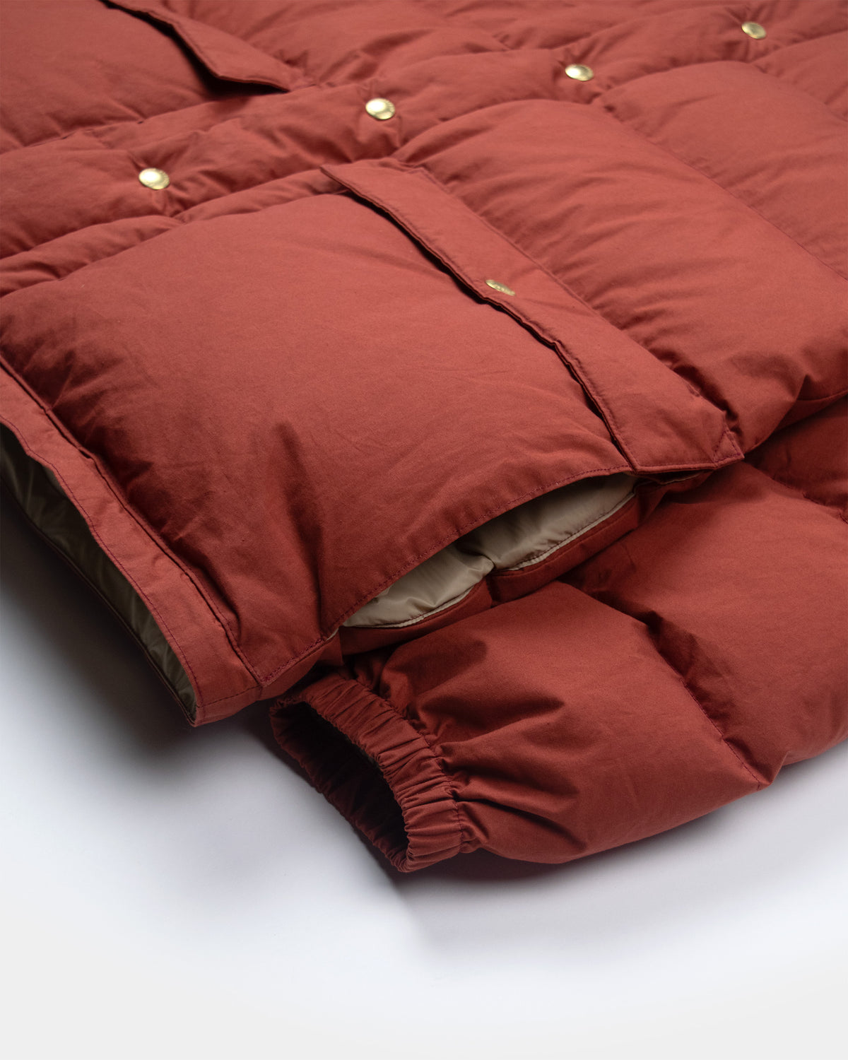 Classico Down Parka - Dry Waxed Cotton - Paddington Red