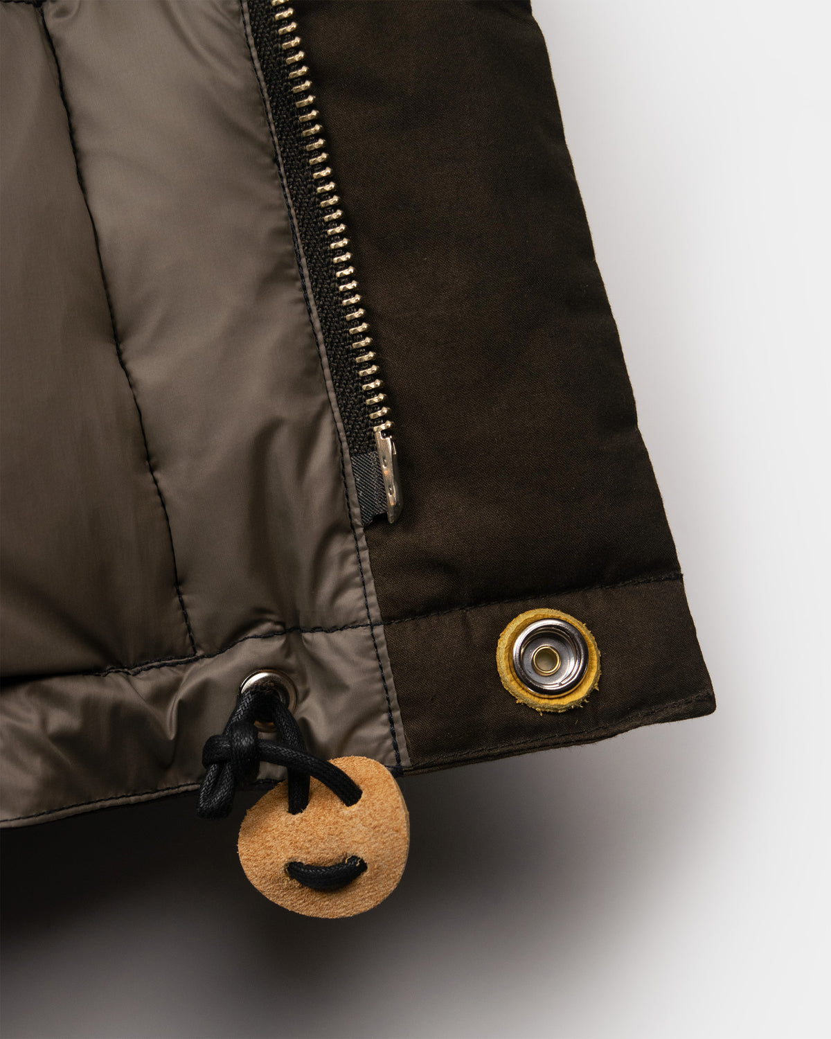 Classico Down Parka - Dry Waxed Cotton - Vintage Black (Dark Brown)