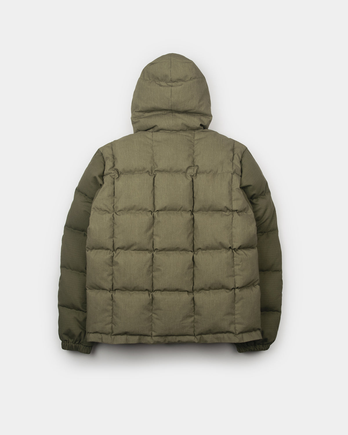 Hooded Sweatshirt - Army Surplus &amp; Corduroy - Patchwork Olive