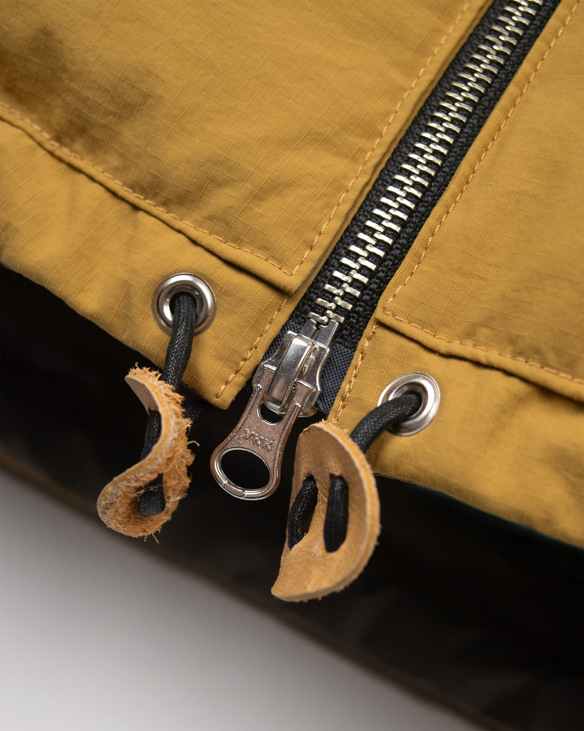 Hooded Sweatshirt - Recycled Ripstop - Mustard