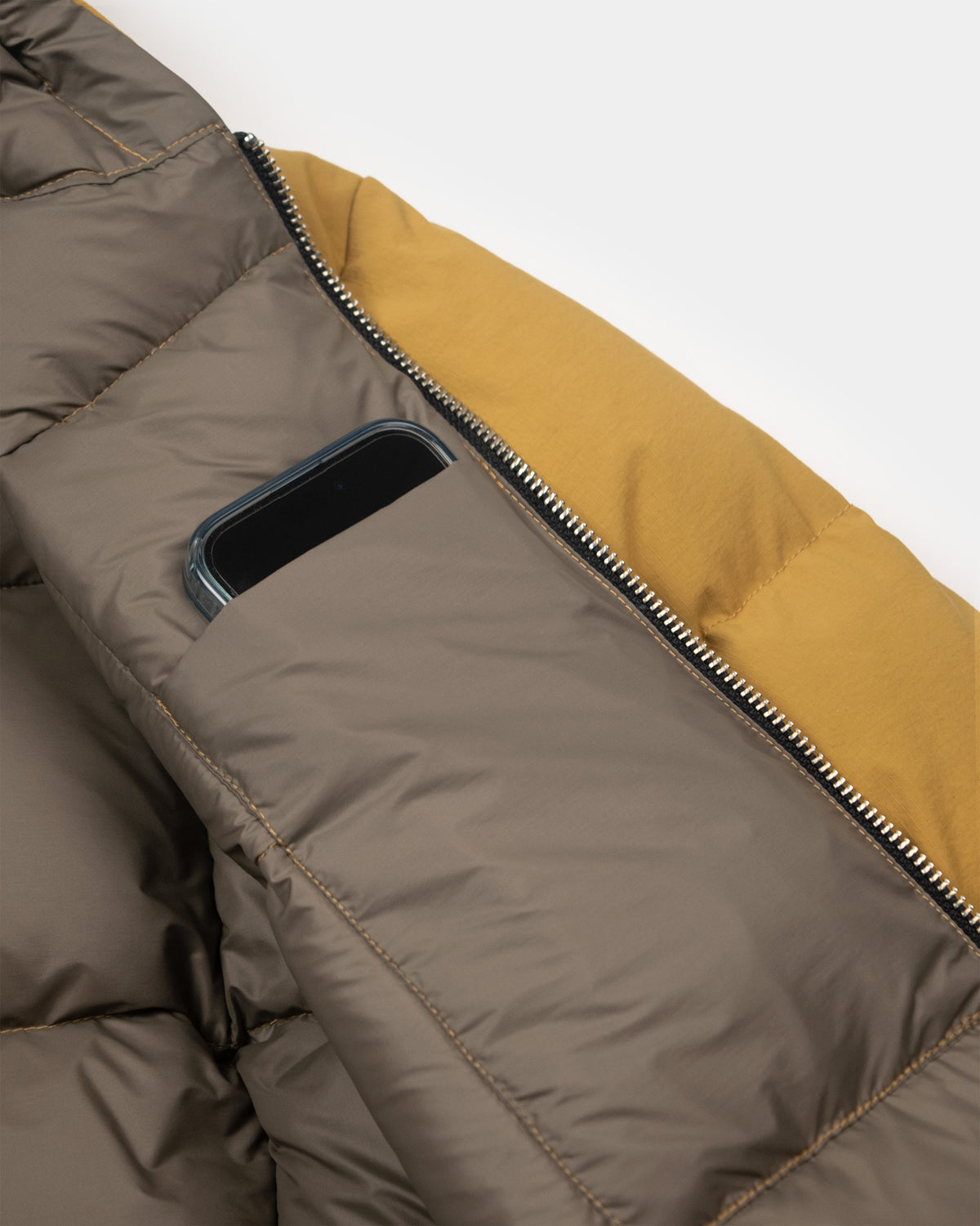 Hooded Sweatshirt - Recycled Ripstop - Mustard
