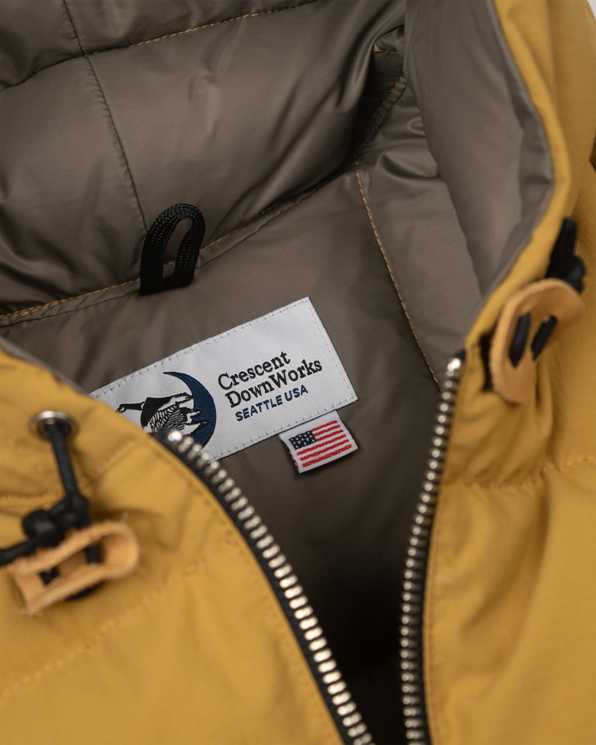 Hooded Sweatshirt - Recycled Ripstop - Mustard